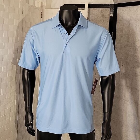 BRAND NEW ULTRA CLUB 3-BUTTON PLACKET WITH COLLAR MEN'S SHORT SLEEVE POLO SHIRT - Picture 3 of 15